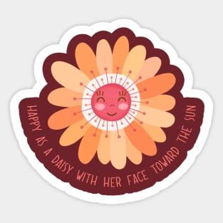 Happy as a Daisy Sticker